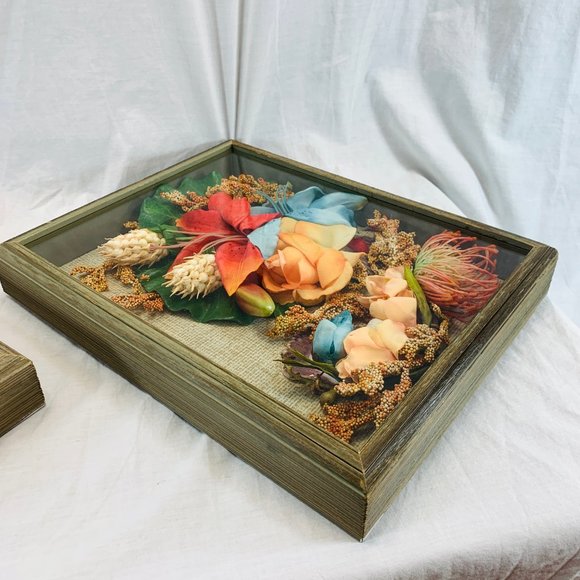 Kitsch Boho 3D Silk Flower Shadowbox - Picture 6 of 9